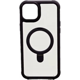 Vivid Magsafe Ring Stand Case Apple iPhone 15 Pro Max Transparent/Purple