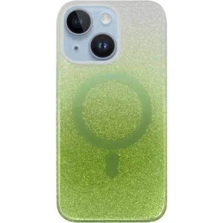 Vivid Magsafe Glitter Shine Case Apple iPhone 15 Plus Green