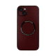 Vivid Magsafe Leather Case Apple iPhone 15 Plus Purple