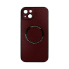 Vivid Magsafe Leather Case Apple iPhone 15 Plus Purple