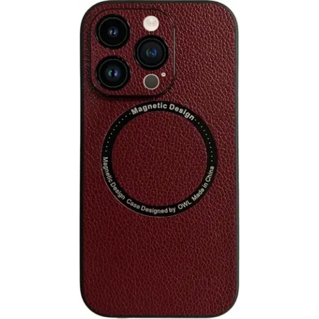 Vivid Magsafe Leather Case Apple iPhone 13 Pro Purple
