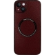 Vivid Magsafe Leather Case Apple iPhone 14 Purple