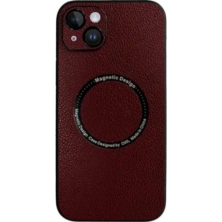 Vivid Magsafe Leather Case Apple iPhone 14 Purple