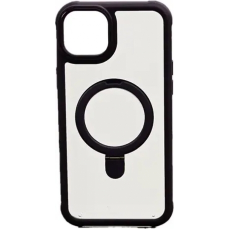 Vivid Magsafe Ring Stand Case Apple iPhone 15 Plus Transparent/Purple