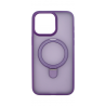 Vivid Magsafe Ring Stand PC Case Apple iPhone 15 Pro Max Purple