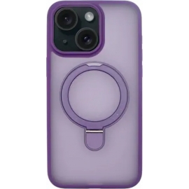 Vivid Magsafe Ring Stand PC Case Apple iPhone 15 Purple