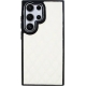 Vivid Diamond Shape PU Leather Case Samsung Galaxy S24 Ultra White