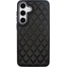 Vivid Diamond Shape PU Leather Case Samsung Galaxy S24+ Black