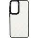 Vivid Diamond Shape PU Leather Case Samsung Galaxy A55 5G White
