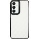 Vivid Diamond Shape PU Leather Case Samsung Galaxy A25 5G White