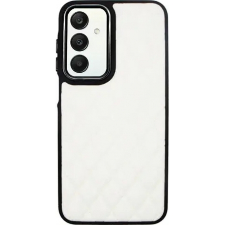 Vivid Diamond Shape PU Leather Case Samsung Galaxy A25 5G White