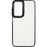 Vivid Diamond Shape PU Leather Case Samsung Galaxy A25 5G White