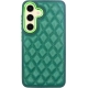 Vivid Diamond Shape PU Leather Case Samsung Galaxy S24 Green