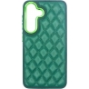 Vivid Diamond Shape PU Leather Case Samsung Galaxy S24 Green