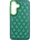 Vivid Diamond Shape PU Leather Case Samsung Galaxy S24 Green