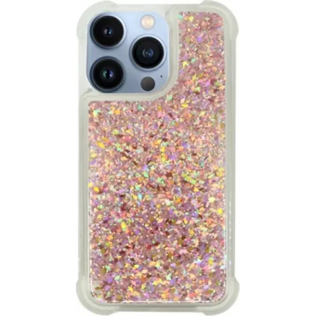 Vivid Liquid Glitter Case Apple iPhone 13 Pro Max Rose Gold