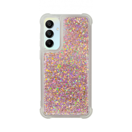 Vivid Liquid Glitter Case Samsung Galaxy A15 4G/5G Rose Gold