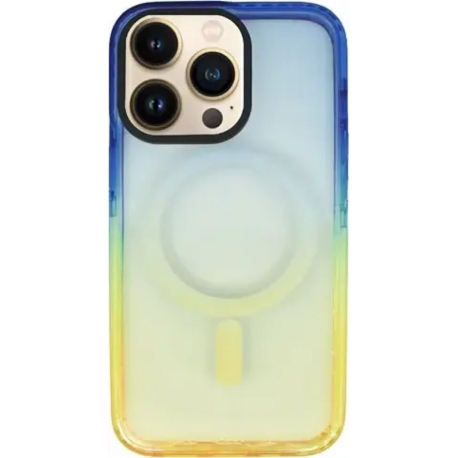 Vivid Magsafe Silicone Case Apple iPhone 13 Pro Blue/Orange