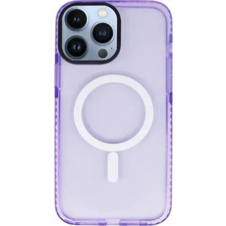 Vivid Magsafe Silicone Case Apple iPhone 13 Pro Max Purple