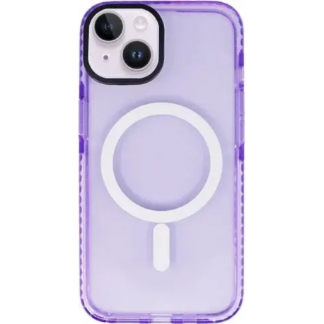 Vivid Magsafe Silicone Case Apple iPhone 14 Purple