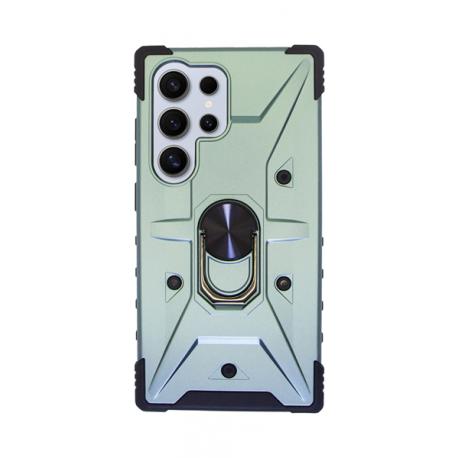 Vivid Ring Rugged Armor Case Samsung Galaxy S24 Ultra Green
