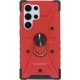 Vivid Ring Rugged Armor Case Samsung Galaxy S24 Ultra Red