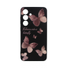 Vivid Silicone Case Samsung Galaxy S24+ Butterfly Black/Pink