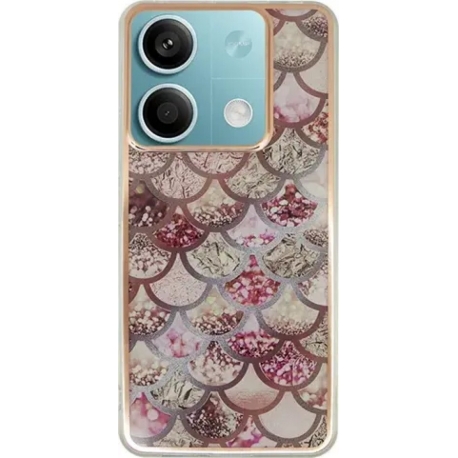 Vivid Mermaid Scale Silicone Case Redmi Note 13 Pro/Poco X6 5G Rose Gold