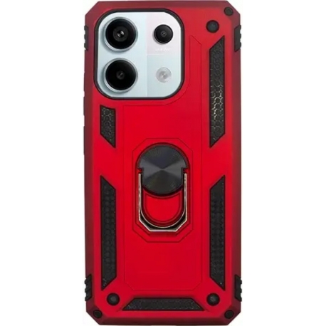 Vivid Ring Rugged Armor Case Redmi Note 13 Pro/Poco X6 5G Red