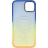 Vivid Magsafe Silicone Case Apple iPhone 15 Plus Blue/Orange