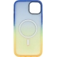 Vivid Magsafe Silicone Case Apple iPhone 15 Plus Blue/Orange