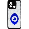 Vivid Sequin Case Xiaomi Redmi 12C Silver/Blue