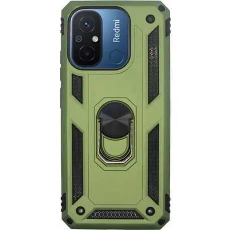Vivid Ring Rugged Armor Case Xiaomi Redmi 12C Green