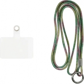 Vivid Lanyard Rhinestone Neck Strap Multicolour