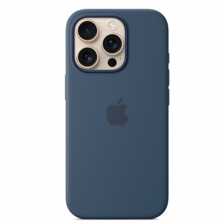 Apple iPhone 16 Pro Silicone Case with MagSafe Denim
