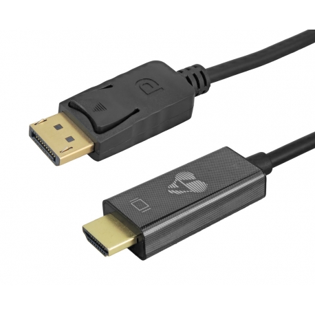 POWERTECH καλώδιο DisplayPort σε HDMI CAB-H188, 4K/60Hz, 21.6 Gbps, 2m, μαύρο