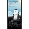 USAMS FM transmitter με οθόνη US-CC115, 2x USB, SD card, 3.4A, Black