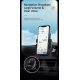 USAMS FM transmitter με οθόνη US-CC115, 2x USB, SD card, 3.4A, Black