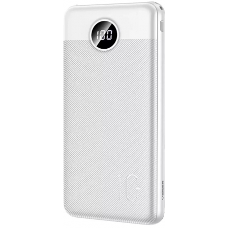 Charmast Powerbank 10000mAh PD 20W LED Screen Display White