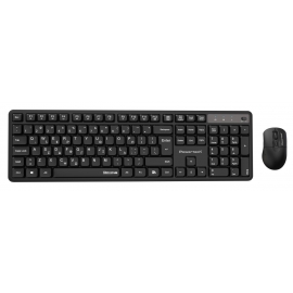 POWERTECH set ασύρματο ποντίκι & πληκτρολόγιο PT-1541, 2.4GHz, αθόρυβο, μαύρο