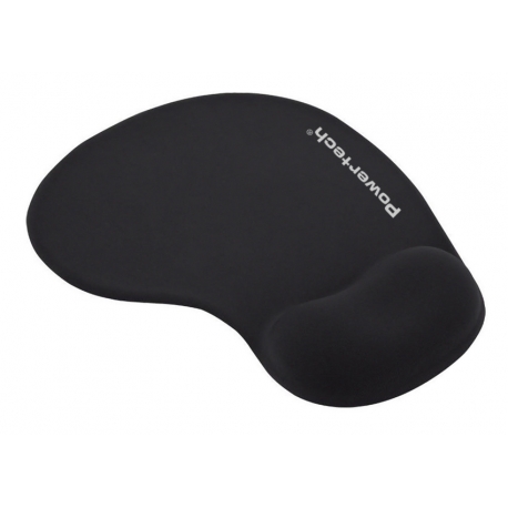 POWERTECH mouse pad PT-1293 με στήριγμα καρπού, 23x19x1.8cm, μαύρο