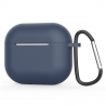 Techsuit Silicone Case for AirPods 4, Smooth Ultrathin Material - Navy Blue
