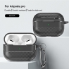 Techsuit CarbonFiber Case for Apple AirPods Pro 1 / 2 - Black