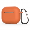 Techsuit Silicone Case for AirPods 4, Smooth Ultrathin Material - Orange