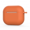 Techsuit Silicone Case for AirPods 4, Smooth Ultrathin Material - Orange