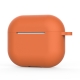Techsuit Silicone Case for AirPods 4, Smooth Ultrathin Material - Orange