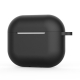 Techsuit Silicone Case  for AirPods 4, Smooth Ultrathin Material - Black