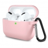 Techsuit Silicone Case for AirPods Pro 1 / 2, Smooth Ultrathin Material - Pink