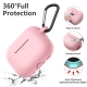 Techsuit Silicone Case for AirPods Pro 1 / 2, Smooth Ultrathin Material - Pink