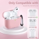 Techsuit Silicone Case for AirPods Pro 1 / 2, Smooth Ultrathin Material - Pink